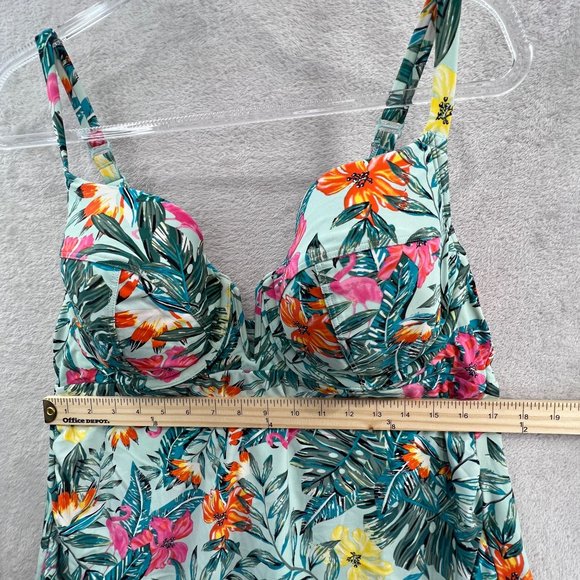 Cacique Floral Bikini Set - Pink, Yellow, Green - Picture 10 of 16